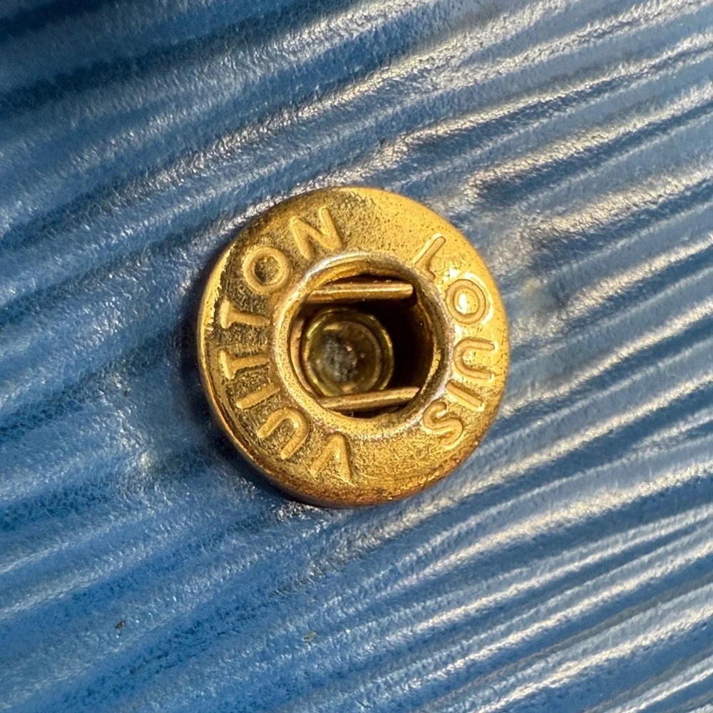 Louis Vuitton 100% Authentic Royal Blue Wallet With Gold Hardware​ - Picture 12 of 16